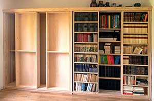 bibliotheque en bois sur mesure
